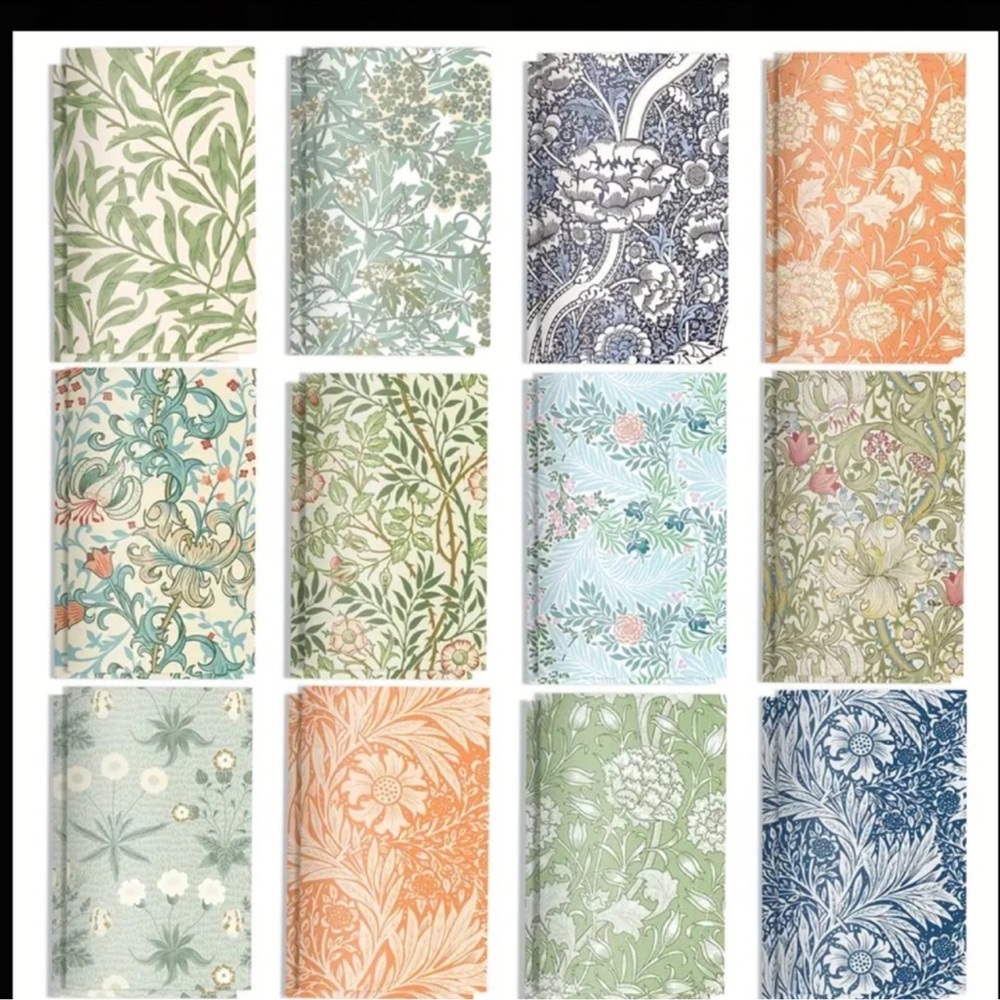 Vintage Floral Print Notebook 12 pack - Picture 2 of 9